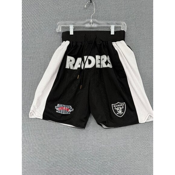 Just Don x Mitchell & Ness Las Vegas RAIDERS Super Bowl XVIII Shorts Mens S 7